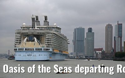 Oasis of the Seas departing Rotterdam 14.10.2014