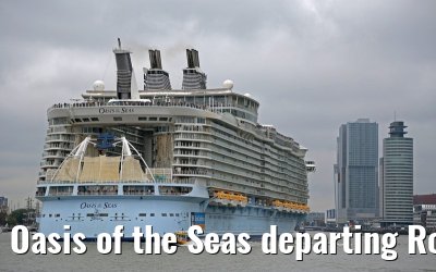 Oasis of the Seas departing Rotterdam 14.10.2014