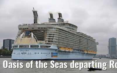 Oasis of the Seas departing Rotterdam 14.10.2014