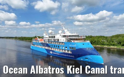 Ocean Albatros Kiel Canal transit 04.05.2024