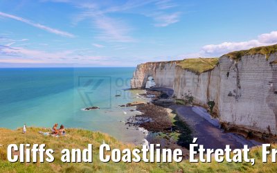 Cliffs and Coastline Étretat, France 11.07.2023