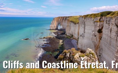 Cliffs and Coastline Étretat, France 11.07.2023