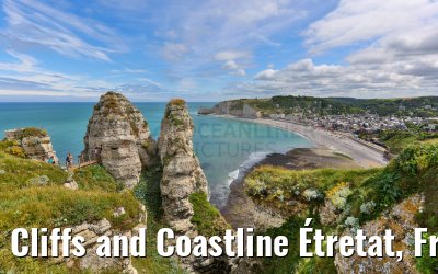 Cliffs and Coastline Étretat, France 11.07.2023