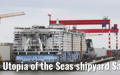 Utopia of the Seas shipyard Saint-Nazaire 09.07.2023