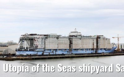Utopia of the Seas shipyard Saint-Nazaire 09.07.2023