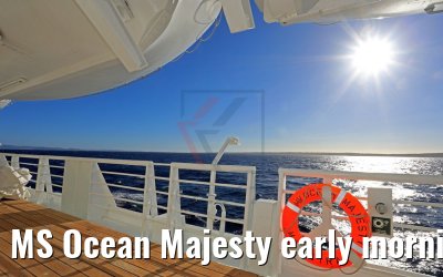 MS Ocean Majesty early morning sun 06.05.2017