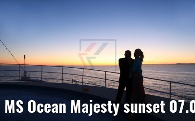 MS Ocean Majesty sunset 07.05.2017