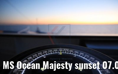 MS Ocean Majesty sunset 07.05.2017