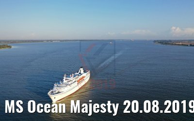 MS Ocean Majesty 20.08.2019 river Elbe
