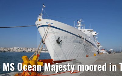 MS Ocean Majesty moored in Tangier, Morocco 15.05.2016