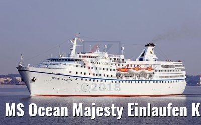 MS Ocean Majesty Einlaufen Kiel 02.06.2018