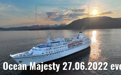 Ocean Majesty 27.06.2022 evening light Tjeldsund