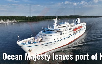 Ocean Majesty leaves port of Kiel 02.07.2022