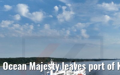 Ocean Majesty leaves port of Kiel 02.07.2022