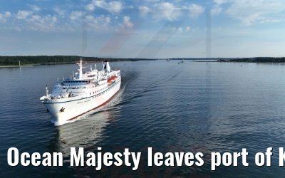 Ocean Majesty leaves port of Kiel 02.07.2022