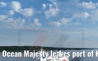 Ocean Majesty leaves port of Kiel 02.07.2022