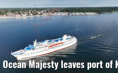 Ocean Majesty leaves port of Kiel 02.07.2022