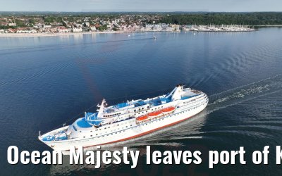 Ocean Majesty leaves port of Kiel 02.07.2022