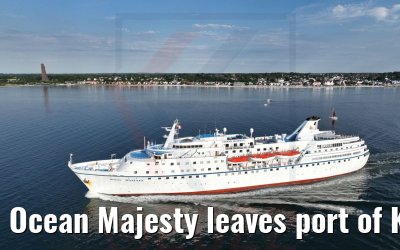 Ocean Majesty leaves port of Kiel 02.07.2022