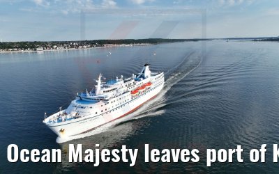 Ocean Majesty leaves port of Kiel 02.07.2022