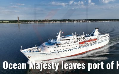 Ocean Majesty leaves port of Kiel 02.07.2022
