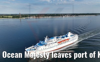 Ocean Majesty leaves port of Kiel 02.07.2022