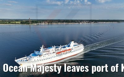 Ocean Majesty leaves port of Kiel 02.07.2022