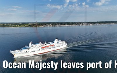 Ocean Majesty leaves port of Kiel 02.07.2022
