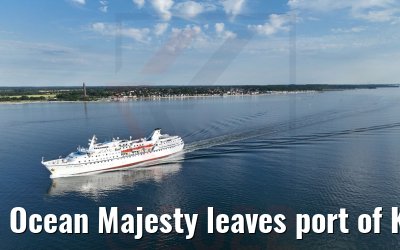 Ocean Majesty leaves port of Kiel 02.07.2022