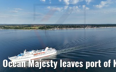 Ocean Majesty leaves port of Kiel 02.07.2022