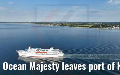 Ocean Majesty leaves port of Kiel 02.07.2022