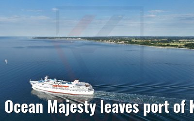Ocean Majesty leaves port of Kiel 02.07.2022