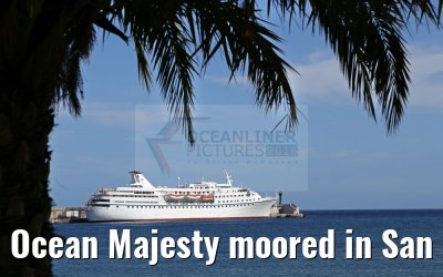 Ocean Majesty moored in San Sebastian de la Gomera 11.05.2016