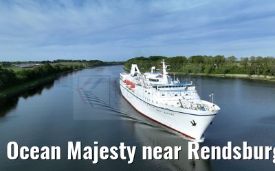 Ocean Majesty near Rendsburg NOK 29.05.2023