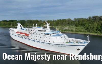 Ocean Majesty near Rendsburg NOK 29.05.2023