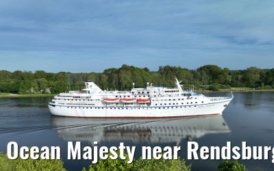 Ocean Majesty near Rendsburg NOK 29.05.2023
