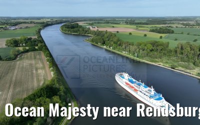 Ocean Majesty near Rendsburg NOK 29.05.2023