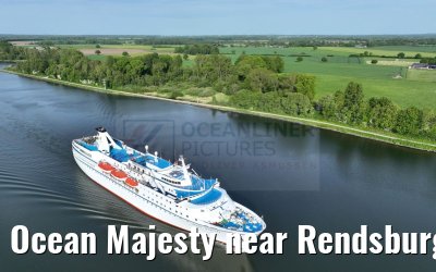 Ocean Majesty near Rendsburg NOK 29.05.2023