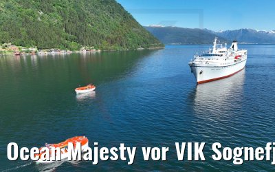 Ocean Majesty vor VIK Sognefjord 30.06.2022