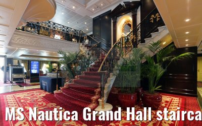 MS Nautica Grand Hall staircase