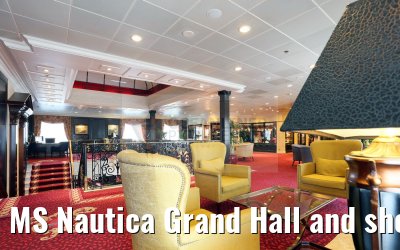MS Nautica Grand Hall and shops