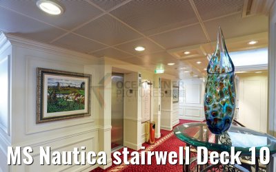 MS Nautica stairwell Deck 10 forward