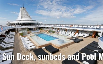 Sun Deck, sunbeds and Pool MS Riviera