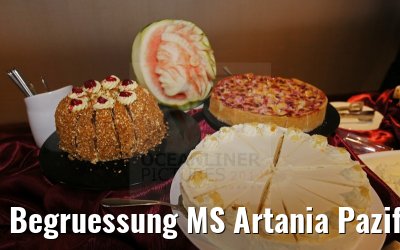 Begruessung MS Artania Pazifik Lounge 09.12.2014