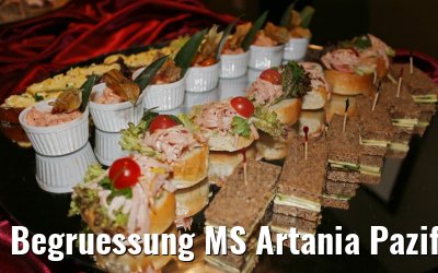 Begruessung MS Artania Pazifik Lounge 09.12.2014