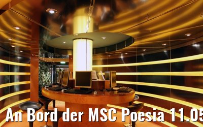 An Bord der MSC Poesia 11.05.2014 Warnemuende