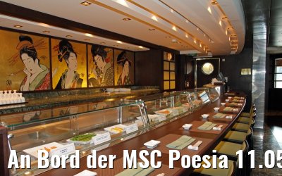 An Bord der MSC Poesia 11.05.2014 Warnemuende