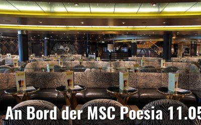 An Bord der MSC Poesia 11.05.2014 Warnemuende
