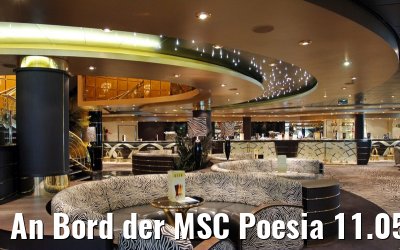 An Bord der MSC Poesia 11.05.2014 Warnemuende