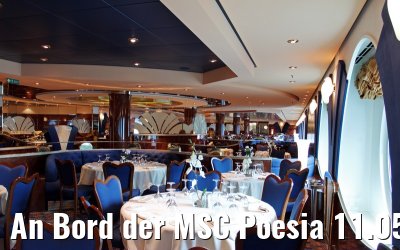 An Bord der MSC Poesia 11.05.2014 Warnemuende